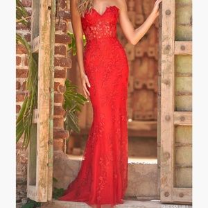 Sherri Hill Wine Prom Dress Size 00